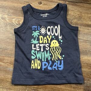 Garanimals It’s A Cool Day, Let’s Swim and Play Shirt Baby Boy Size 0-3M
